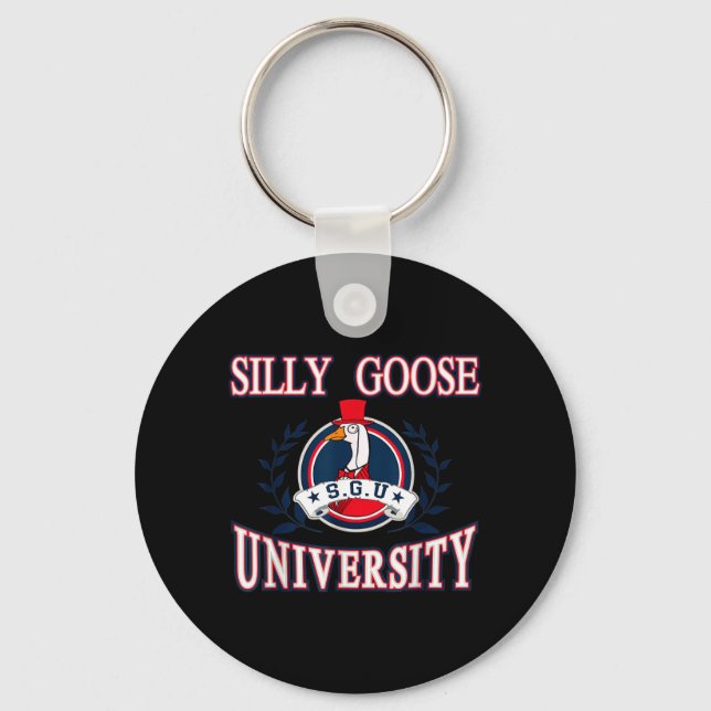 Silly Goose Universitet Roligt Memo Nyckelring (Framsida)