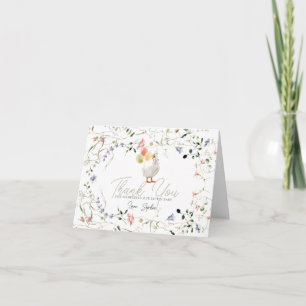 Silly Goose Wildflower Blommig Bebis-fest Tack Kort