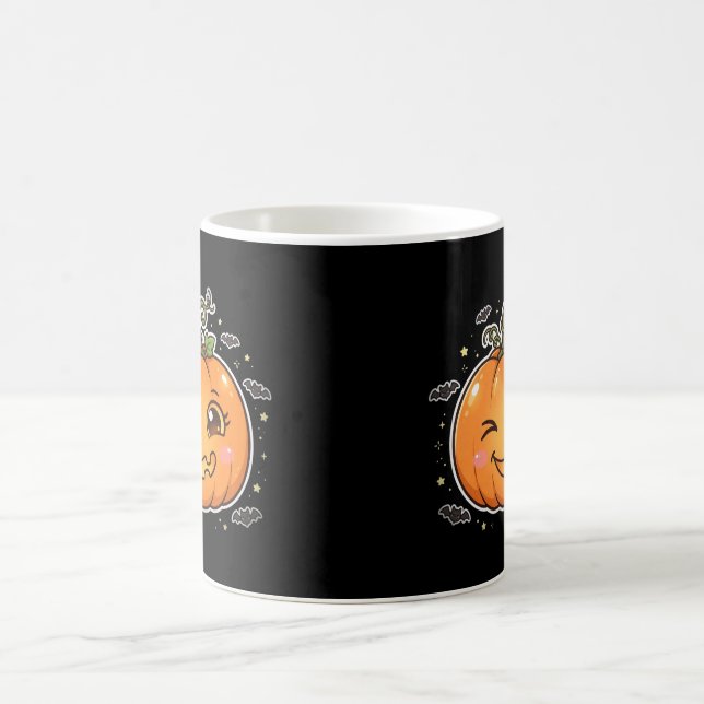 Silly Jack O Lantern Pumpa Halloween Kaffe Mugg (Center)