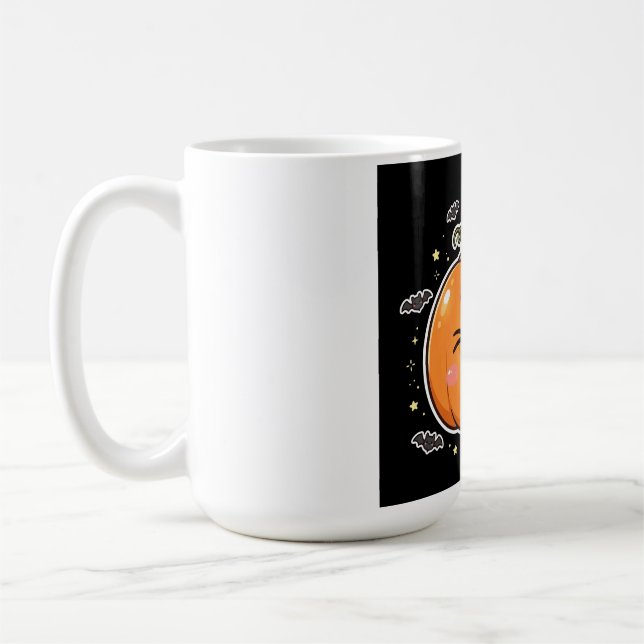 Silly Jack O Lantern Pumpa Halloween Kaffemugg (Vänster)