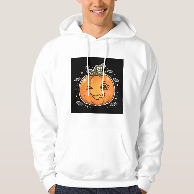Silly Jack O Lantern Pumpa Halloween Tröja Hoodie (Framsida)