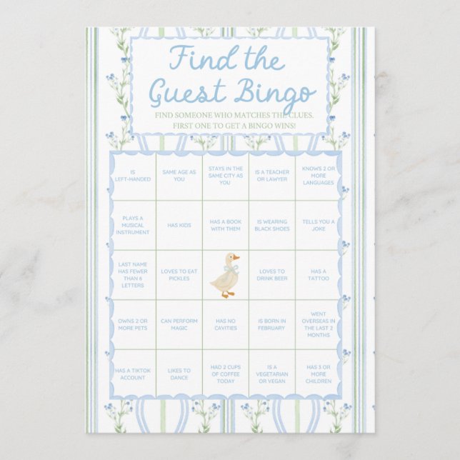 Silly Little Goose Baby Shower Game (Framsida)