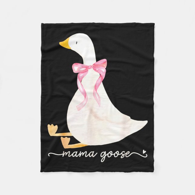 Silly Mama Goose Daddy Goose Matching Goose Family Fleecefilt (Framsidan)