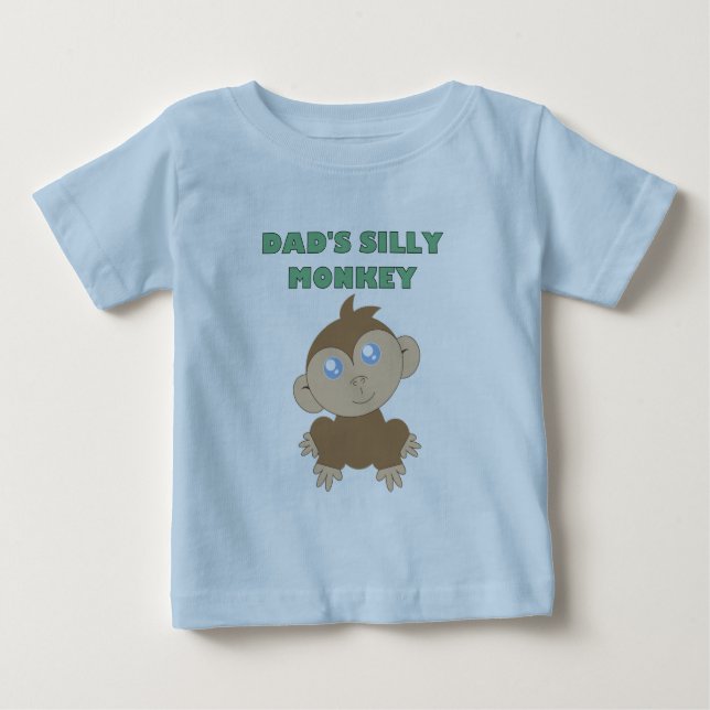Silly Monkey - Baby Fin Jersey T-Shirt (Framsida)