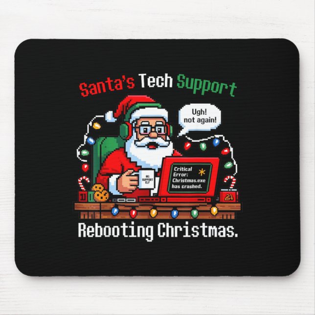 Silly Santa s Support Tech Rebooting IT Computer Musmatta (Framsidan)