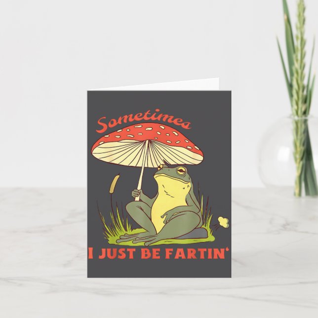 Silly Sometimes I Fartin Frog Just Kort (Framsida)