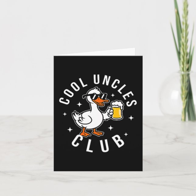 Silly Uncle Goose Cool Uncles Club Shirt Men Uncle Kort (Framsida)