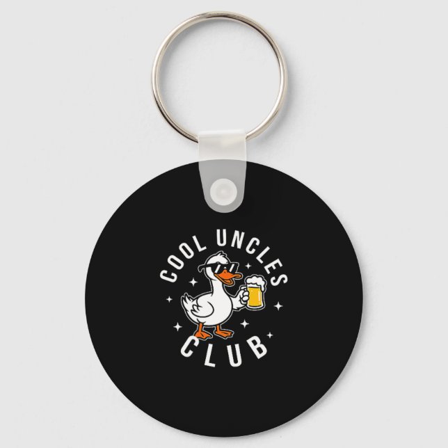 Silly Uncle Goose Cool Uncles Club Shirt Men Uncle Nyckelring (Framsida)