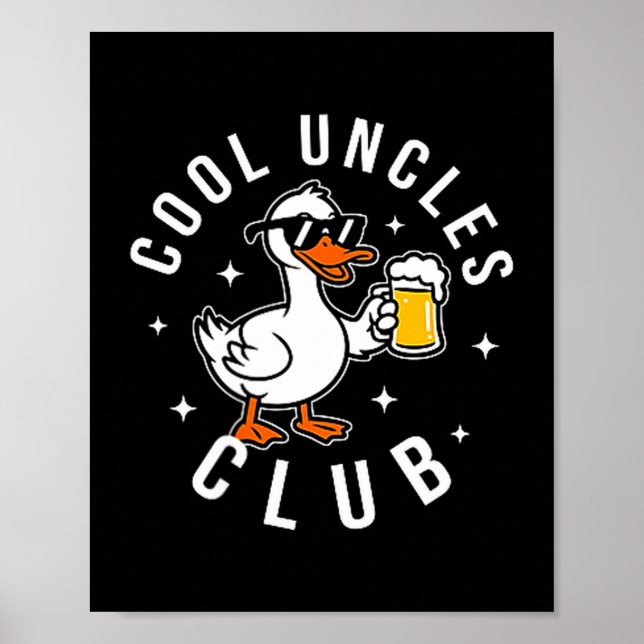 Silly Uncle Goose Cool Uncles Club Shirt Men Uncle Poster (Framsidan)