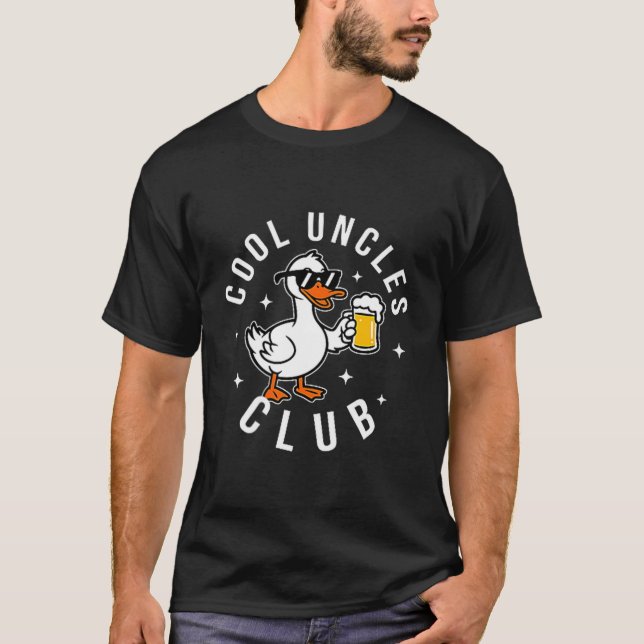 Silly Uncle Goose Cool Uncles Club Shirt Men Uncle T Shirt (Framsida)
