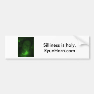 SillyGreenPhotoBumperSticker Bildekal
