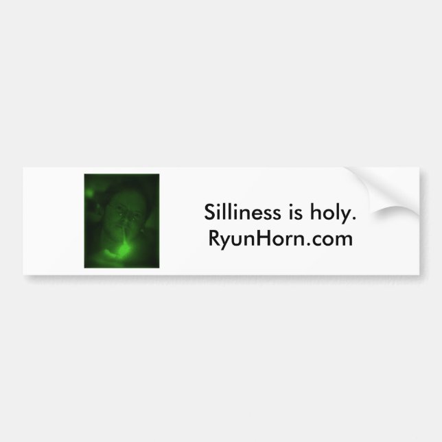 SillyGreenPhotoBumperSticker Bildekal (Framsidan)