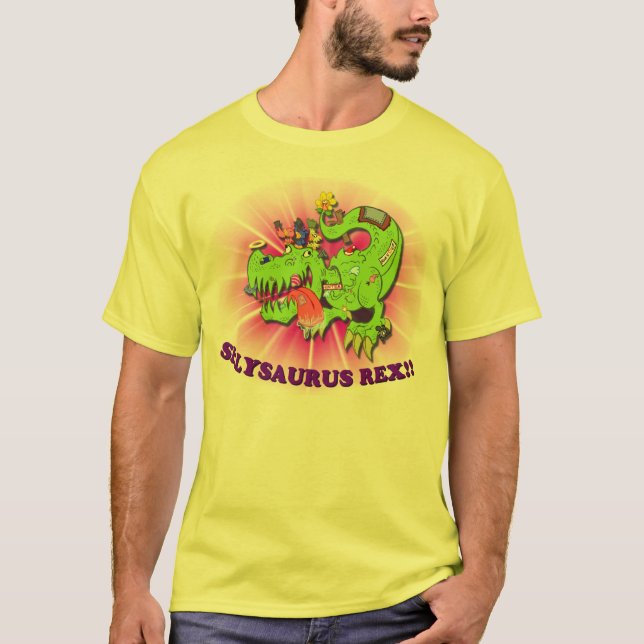 Sillysaurus Rex!! Tee Shirt (Framsida)