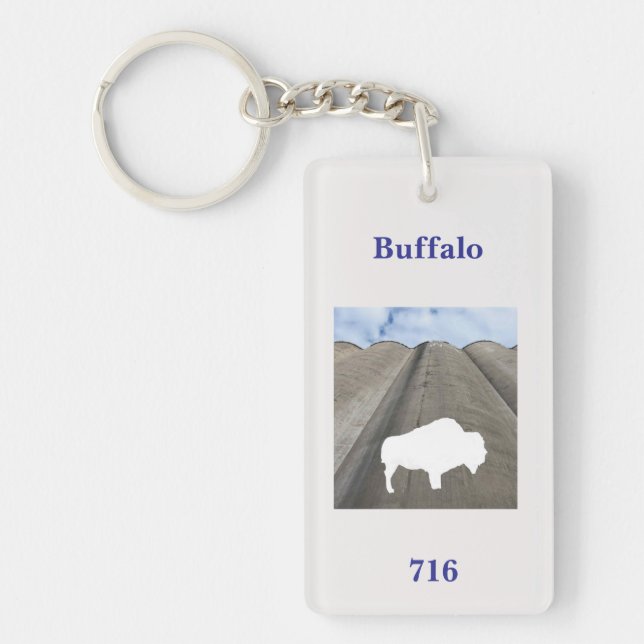 Silo- och Buffalo 2-nyckelkedja Nyckelring (Framsidan)
