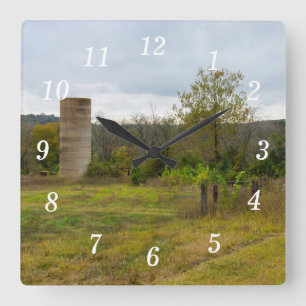 Silo Stands Wall Clock Fyrkantig Klocka