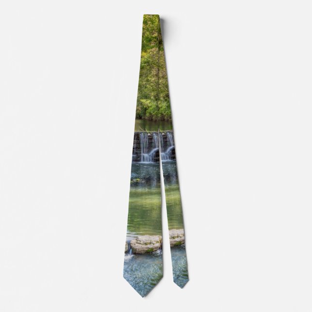 Siloam Springs Sager Creek Vattenfall Neck Tie Slips (Framsida)