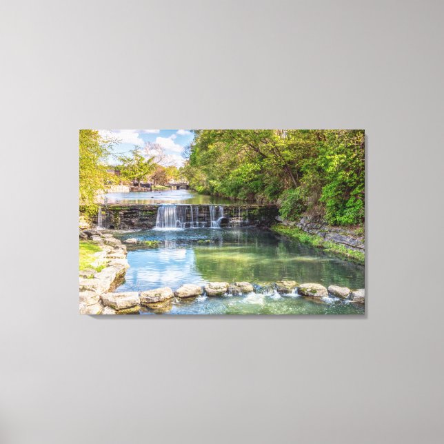 Siloam Vår Sager Bäck Waterfall Canvas (Framsida)