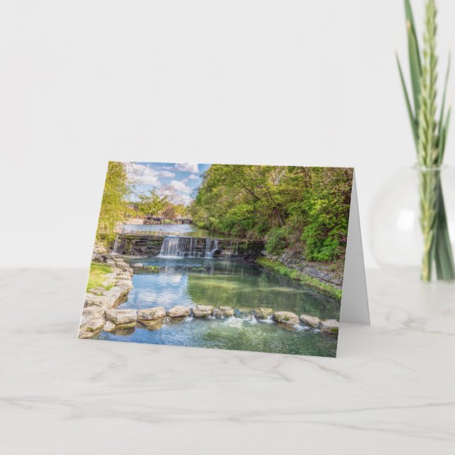 Siloam Vår Sager Bäck Waterfall Card Kort (Framsida)