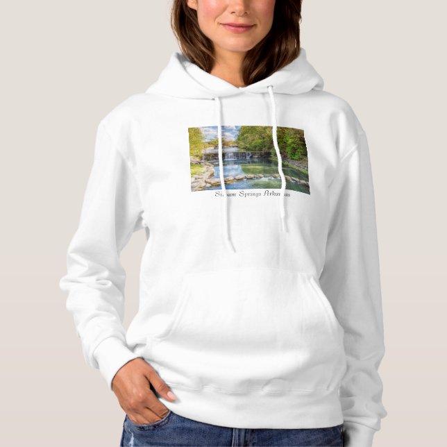 Siloam Vår Sager Bäck Waterfall Hoodie T Shirt (Framsida)