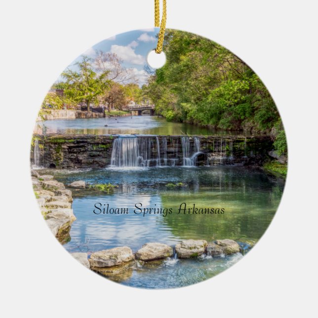 Siloam Vår Sager Bäck Waterfall Ornament (Framsidan)