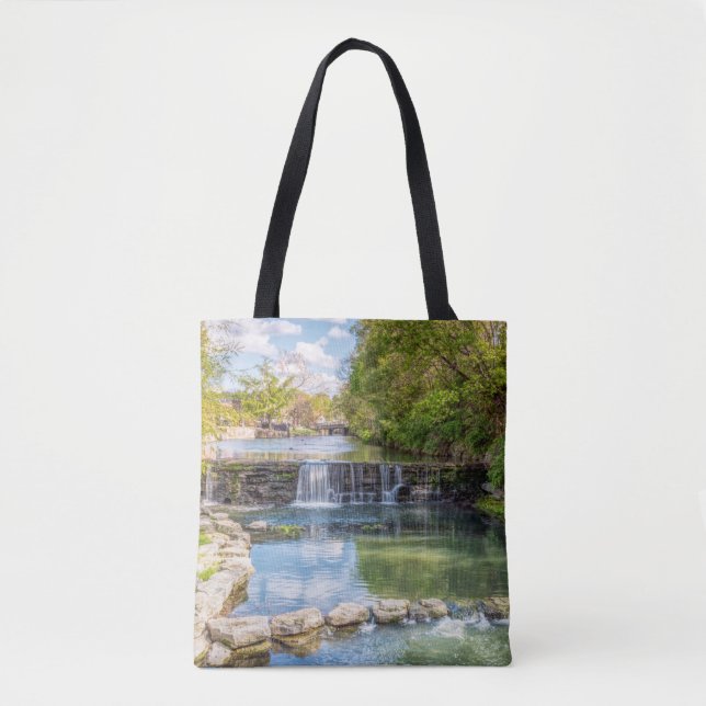 Siloam Vår Sager Bäck Waterfall Tote Bag Tygkasse (Framsida)