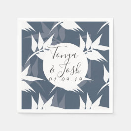 Silohuette Tropical Löv Mönster Pappersservett