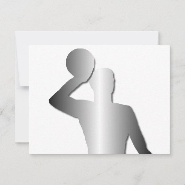 Silouette med vatten polo-spelare (Framsida)