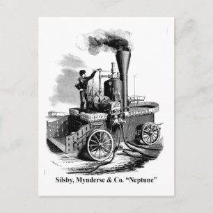 Silsby Mynderse & Co. Fire Engine "Neptune" Vykort