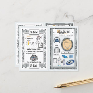 Silubhra - Unicorn-kortet för Silver-hornet Vykort