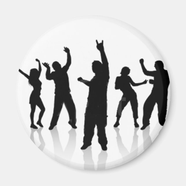 Silueta de baile magnet (Framsidan)