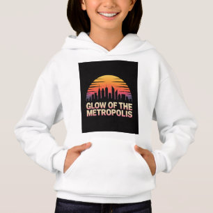 Siluett av Skyline Nätter New York City T Shirt