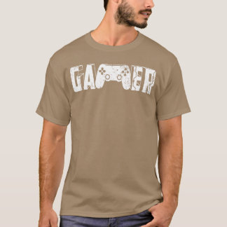 Siluett av spelkontroll I Citat för spelare Vid T Shirt
