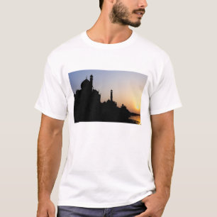 Siluett av Taj Mahal vid solnedgång, Agra, Tee Shirt