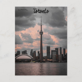 Siluett av Toronto Ontario Kanada Vykort