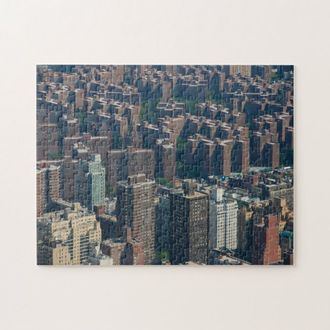 Siluett Manhattan New York. Pussel (Horisontell)