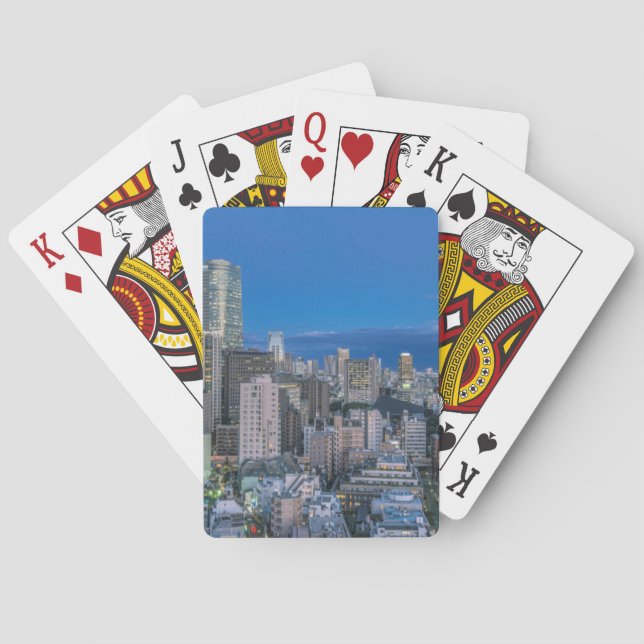 Siluett vid skymning casinokort (Baksidan)