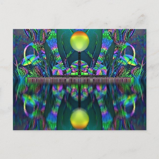 Silurian Globe Fantasy Art Postkort Vykort (Framsida)