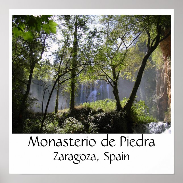 Silva2, Monasterio de Piedra, Zaragoza, Spanien Poster (Framsidan)