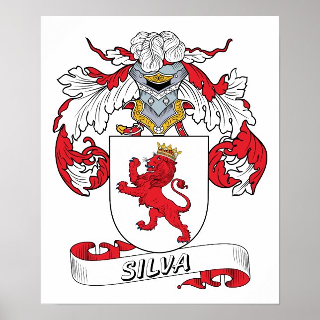 Silva Family Crest Poster (Framsidan)
