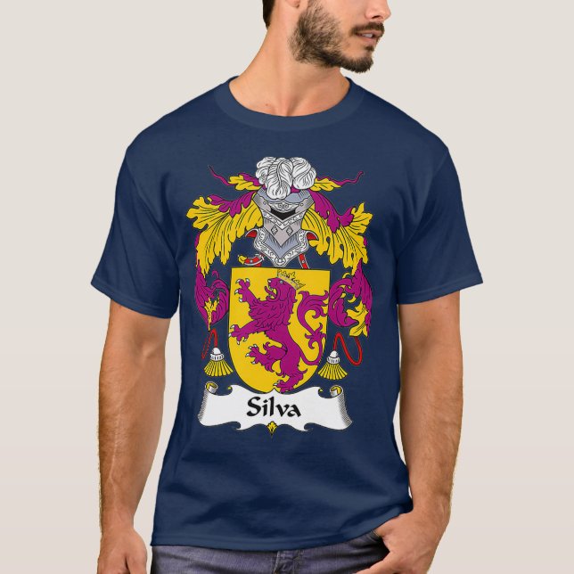 Silva Jackar Arm Family Crest T Shirt (Framsida)