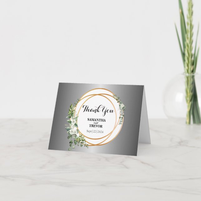 Silvade priggar: Personlig botaniskt Tack Kort (Framsida)