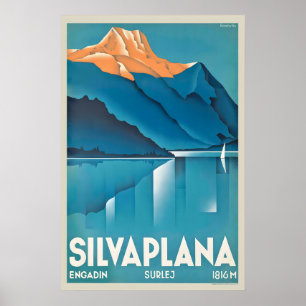 Silvaplana Engadin Surlej Schweiziska Alperna Schw Poster