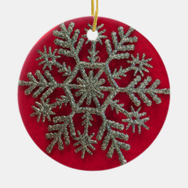 Silvar Snowflake Ceramic Ornament