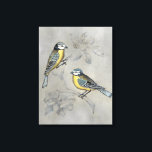 Silved Aviary | Fågelpar Canvastryck<br><div class="desc">Den här vattenfärgsutskriften innehåller två fåglar som finns i träd | av Naomi McCavitt</div>