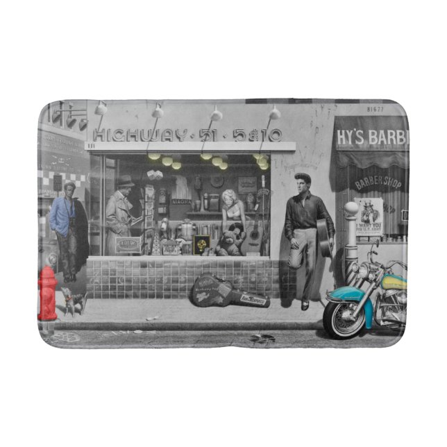 Silver 2 för HWY 51 Badrumsmatta (Framsidan)