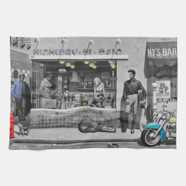 Silver 2 för HWY 51 Kökshandduk (Horisontell)