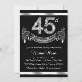 Silver 45-årsfest inbjudningar