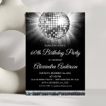 Silver 60:e Födelsedagsfesten 70:s Disco Boll Inbjudningar<br><div class="desc">Silver 60 Födelsedagsfest 70: s inbjudan till Boll-partiet Disco. Silver och Svarta 60:e Födelsedagsfest inbjudan är perfekt för en modern 60:e Födelsedagsfest.</div>
