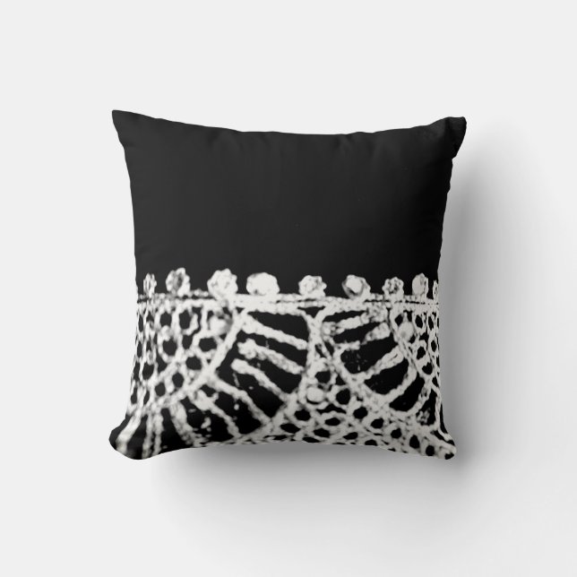 Silver Abaya Mönster Kudde (Framsida)