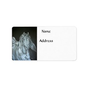 Silver Adressetikett